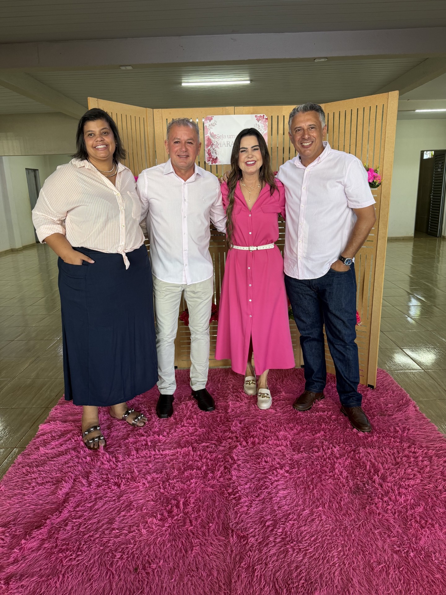 Leiza Barbosa sec de assist&ecirc;ncia, vereador Jo&atilde;ozinho Rocha,   Mara Caseiro Deputada Estadual, presidente da c&acirc;mara Rener Barbosa   (Foto Hosana de Lourdes)