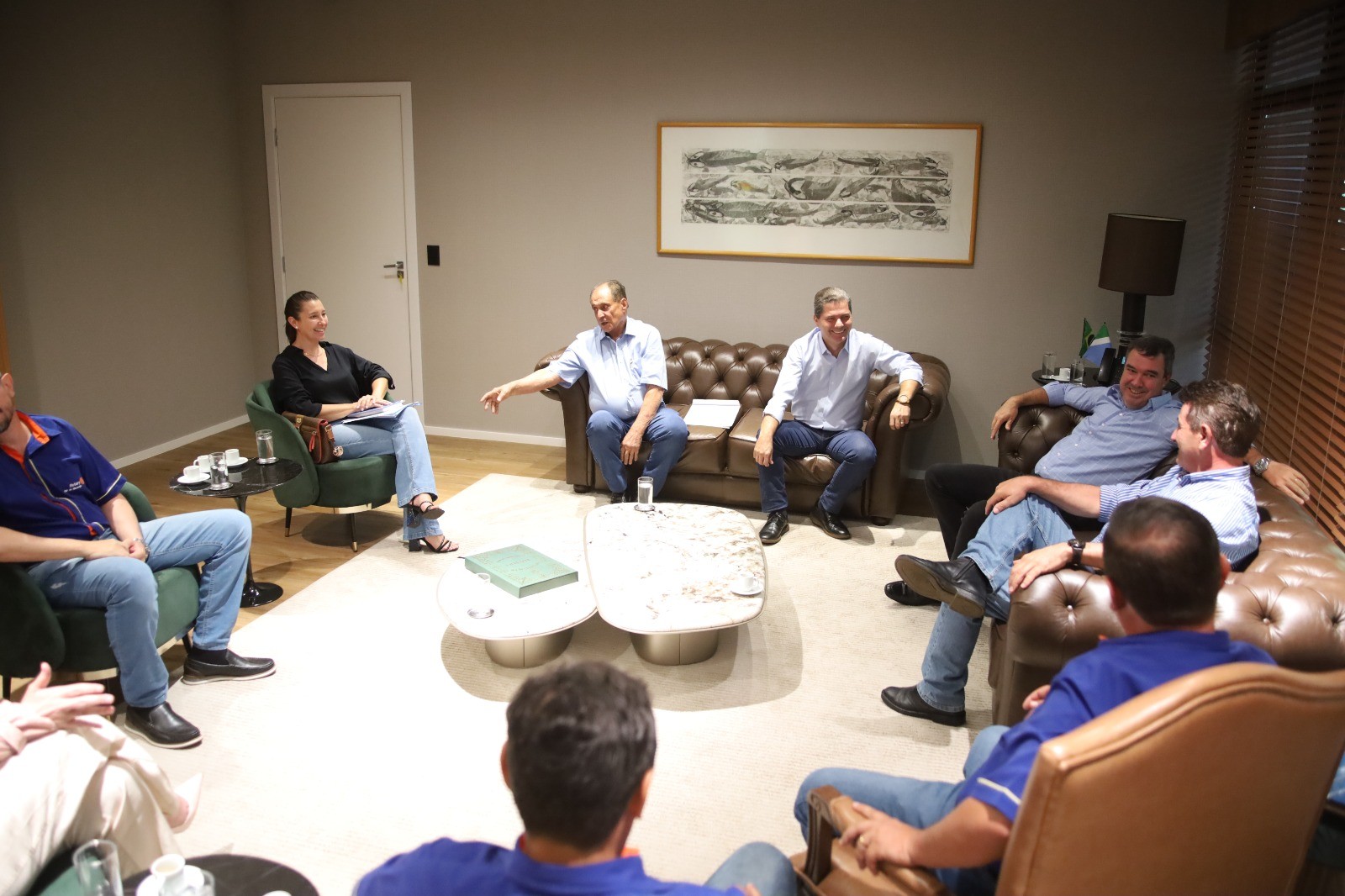 Reuni&atilde;o na governadoria em Campo Grande 