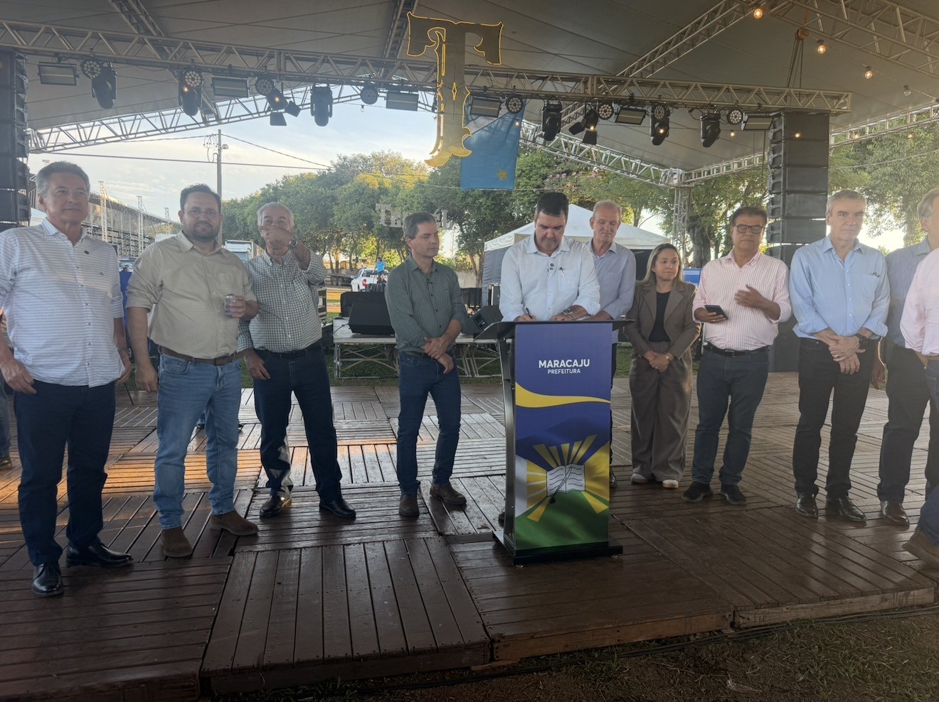 Governador Eduardo Riedel na Expomara em Maracaju (Hosana de Lourdes)