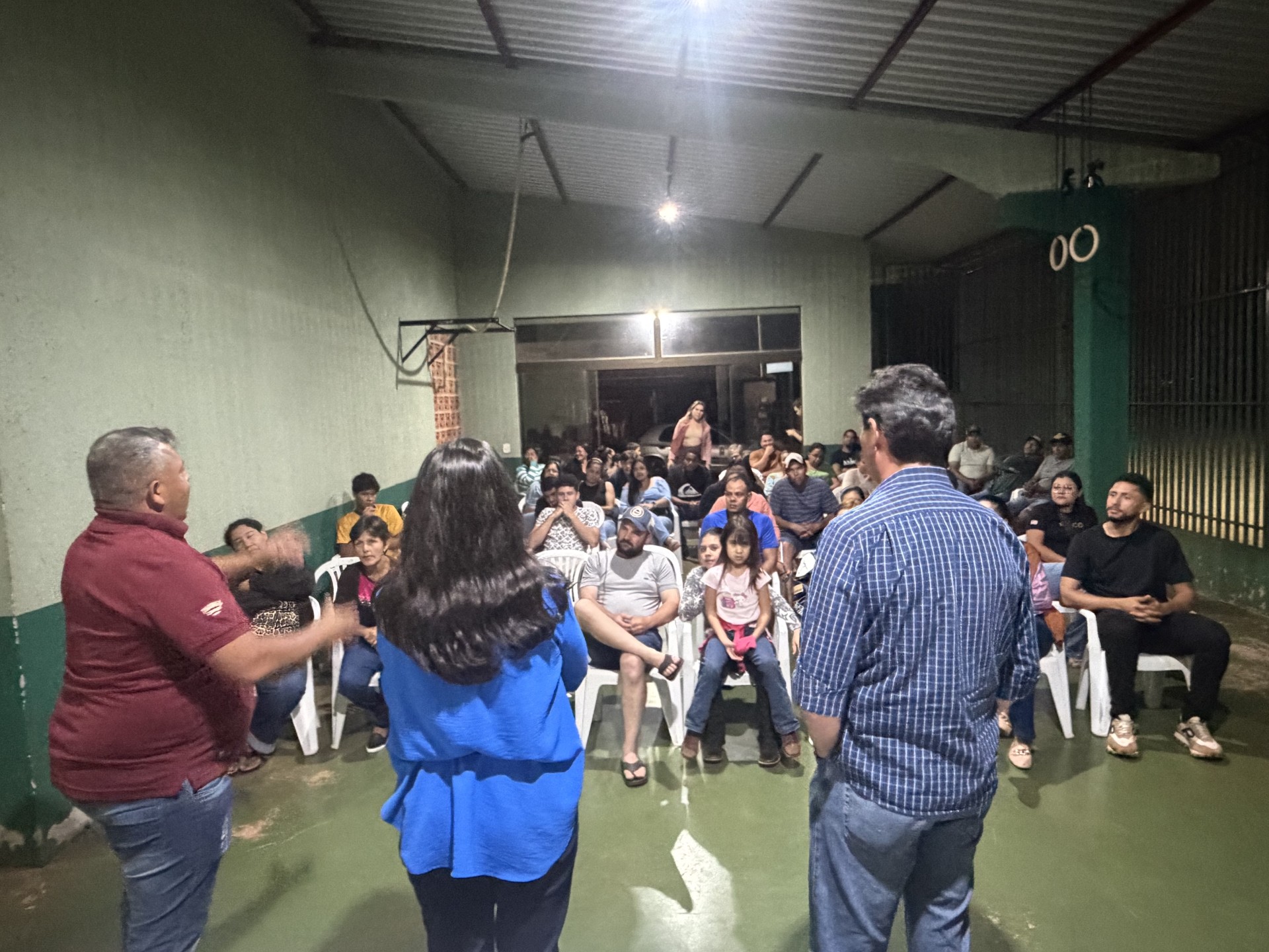 Na última conversa da noite foi realizada no projeto do Célio Padeiro (Foto Hosana de Lourdes)