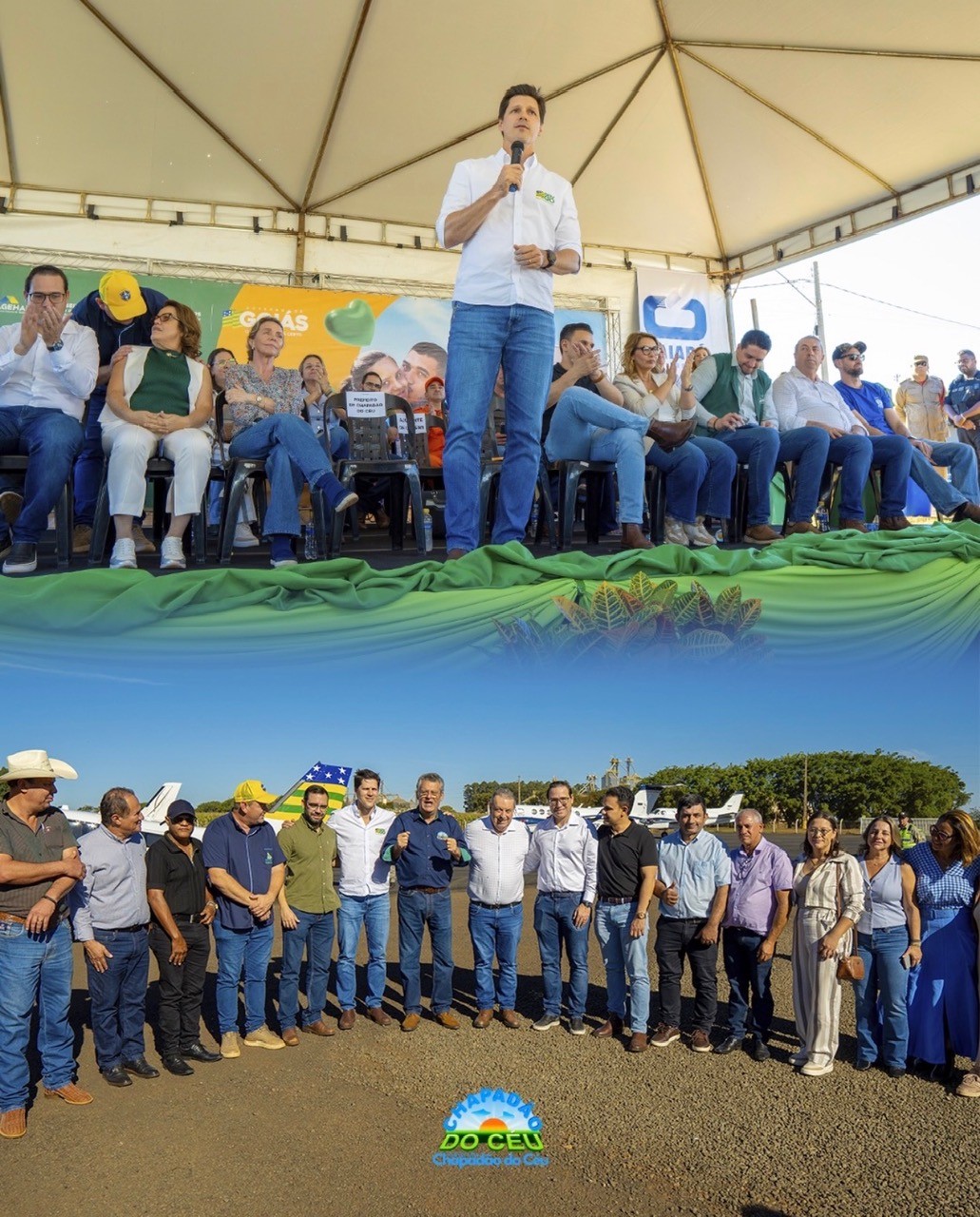 (Foto Assessoria) visita do governador de Goiás Daniel Vilela