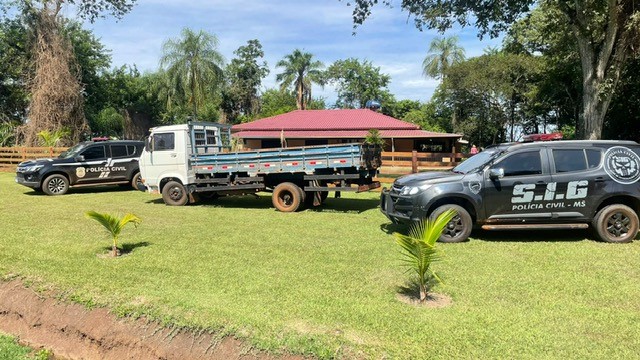 Mandado cumprindo na chácara em Maracaju