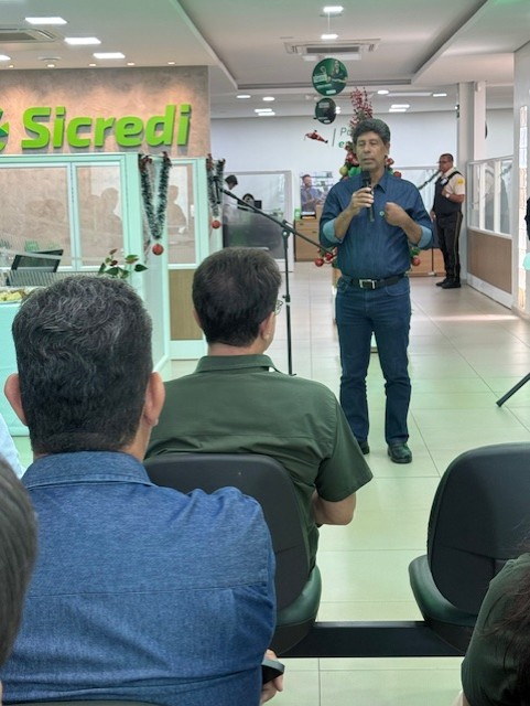 Presidente da Sicredi Centro Sul BA/MS (Foto Hosana de Lourdes)