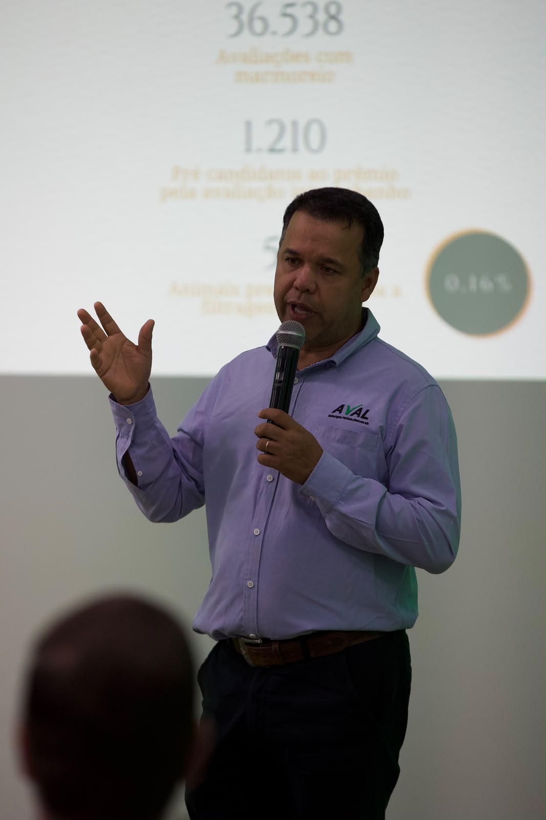 Legenda: Dr Fabiano Araújo - médico veterinário conceituado técnico do melhoramento genético da Raça Nelore - AVAL Serviços Tecnológicos