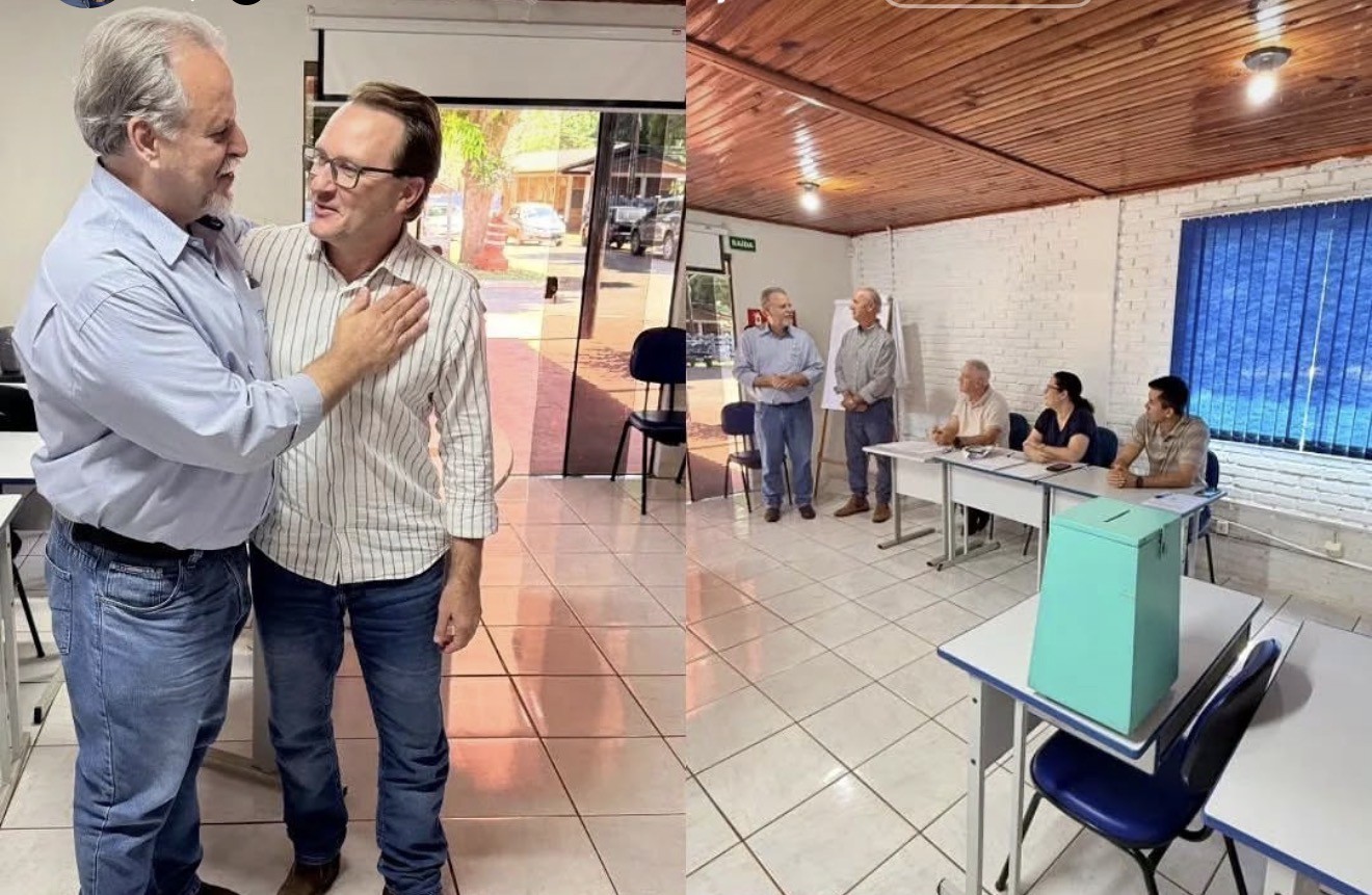 Marco Antonio atual presidente e Alex sandro que assume o Sindicato Rural de Maracaju