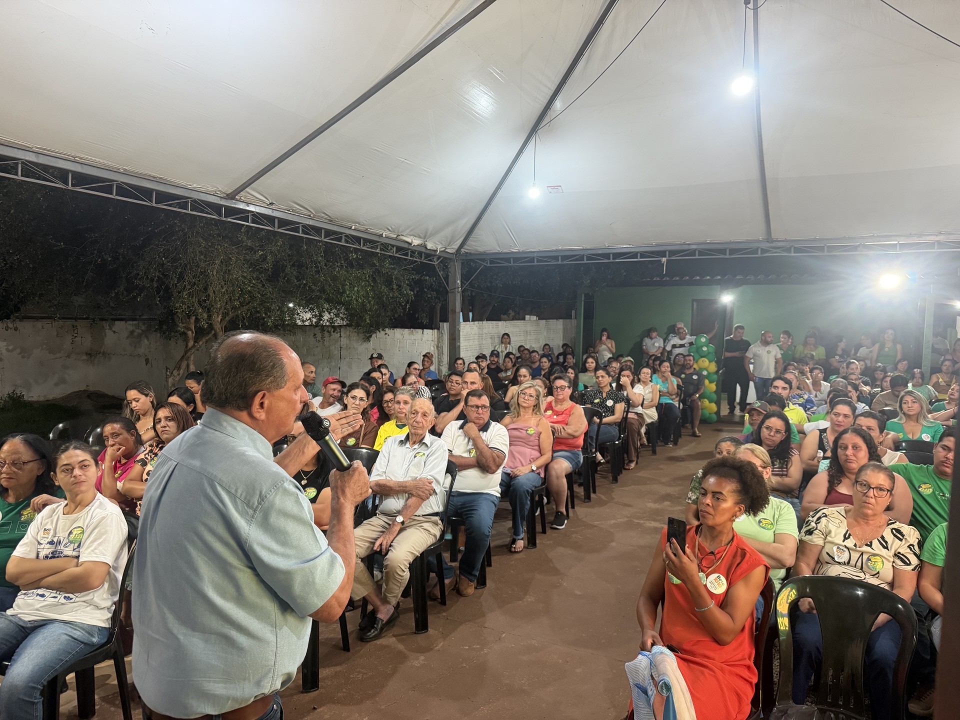 Deputado estadual Zé Teixeira que veio a Maracaju para encontro politico (Hosana de Lourdes)