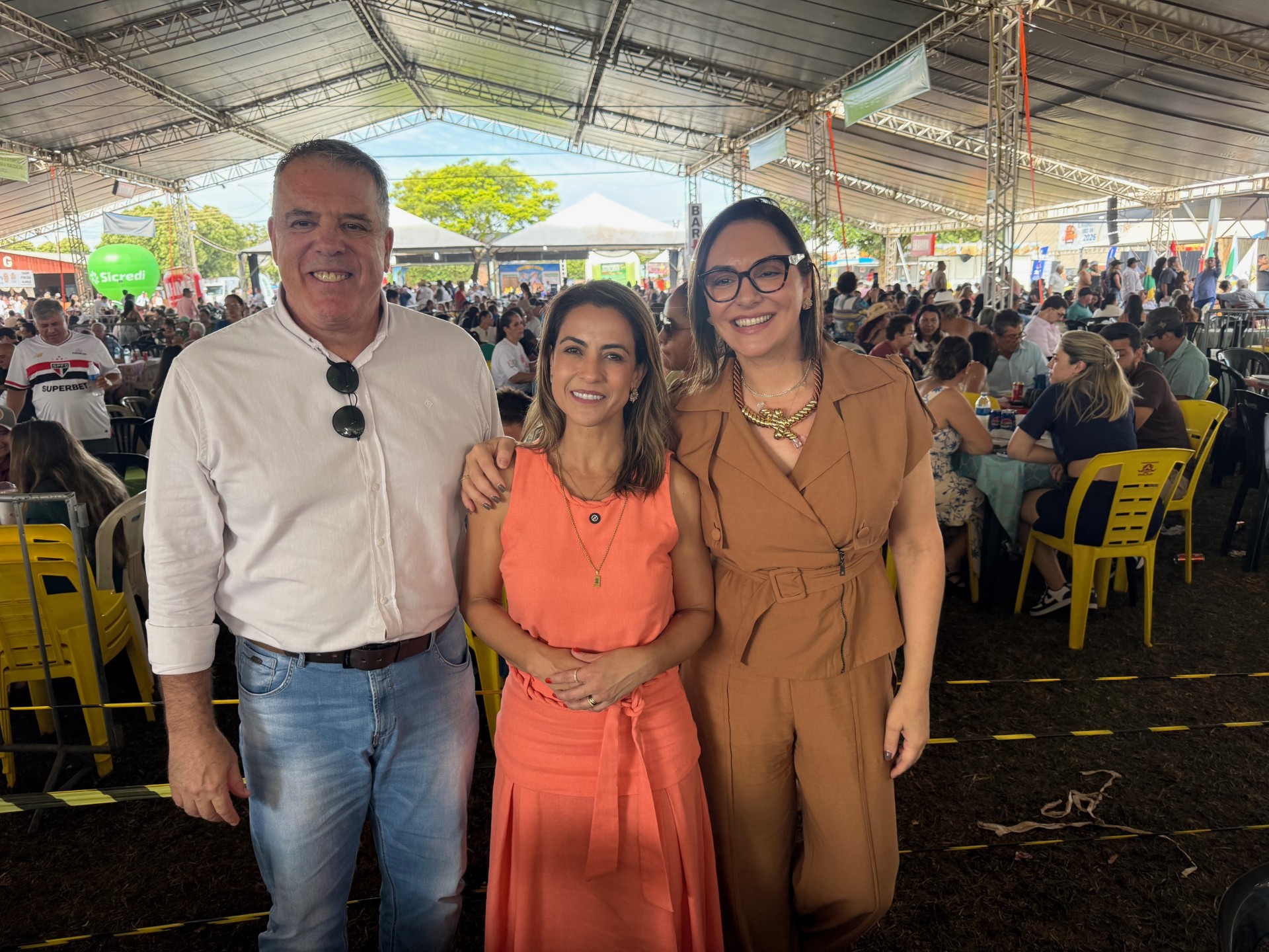 Senadora Soraya, prefeito de Ponta Porã Eduardo Campos e a primeira dama /