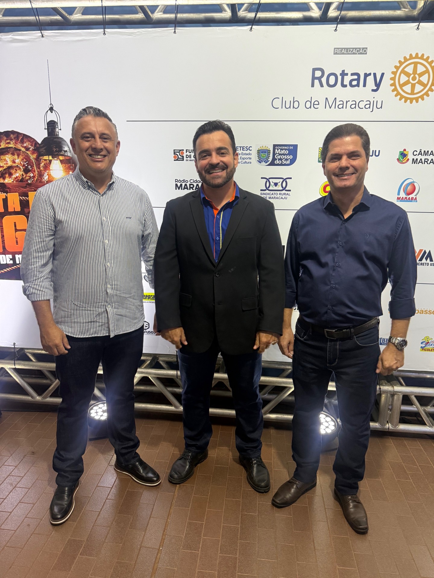 autoridades durante o lançamento da Festa da Linguiça (Hosana de Lourdes)