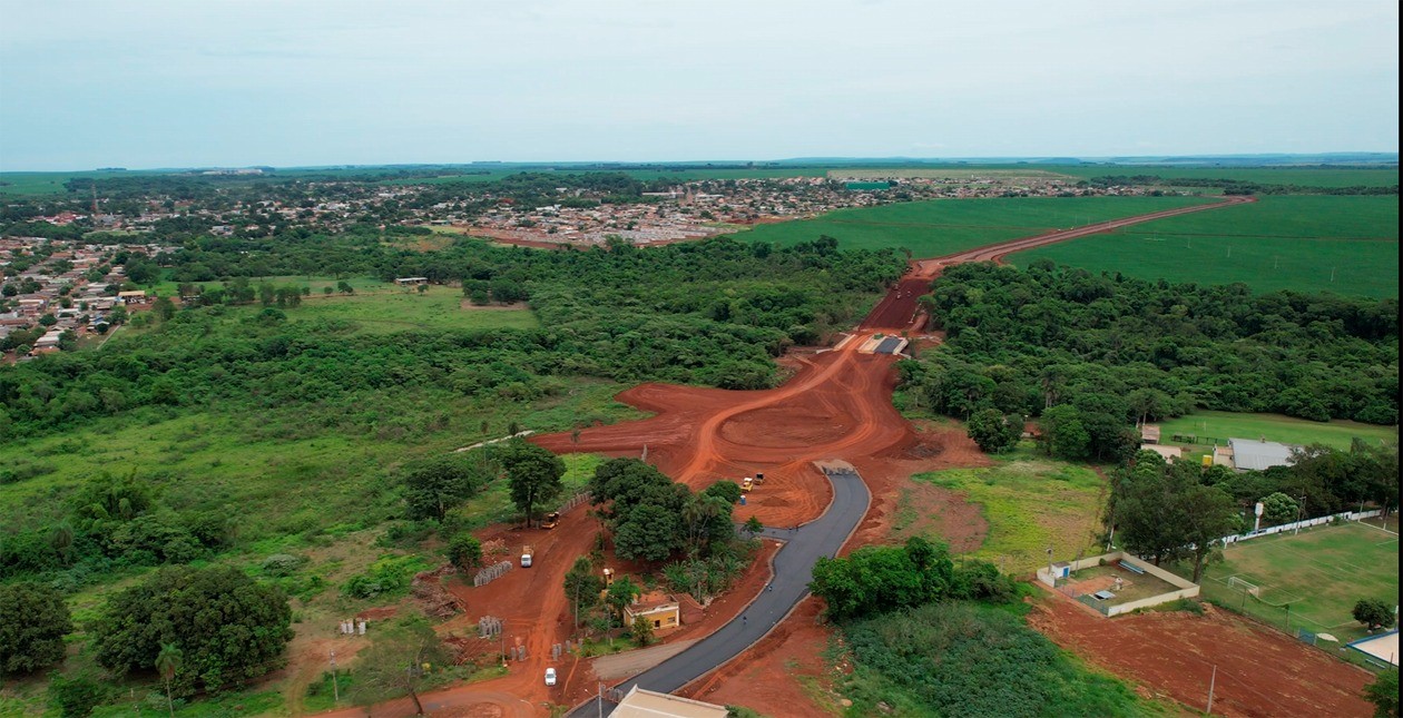 obras estruturantes como prologamento de vias realizadas pelo Governo do Estado do MS (Foto Assessoria)