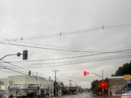 A avenida 11 de Junho em Maracaju