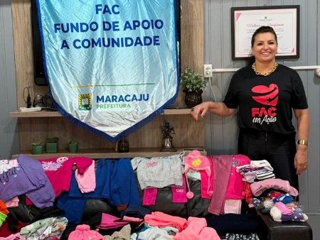 Primeira dama Meire Calderan comanda a campanha organizada no Fundo de Apoio a Comunidade