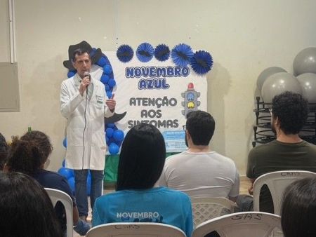 Urologista Milton Garcia Leal  orientam homens sobre prevenção e saúde integral no encerramento do Novembro Azul em Maracaju