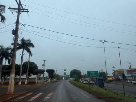 Tempo em Maracaju chuvoso e de baixas temperaturas