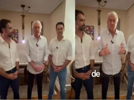 Ronaldo Caiado ao lado de Leite e Ratinho Jr.  Foto: Reprodução/Instagram