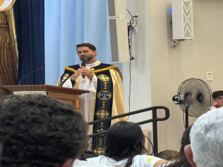 padre André Márcio, representante da Conferência Nacional dos Bispos do Brasil (CNBB) no setor, que atualmente está cedido à Diocese de Coxim.