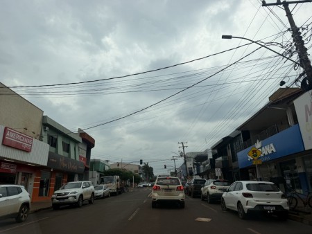 O centro de Maracaju neste sábado