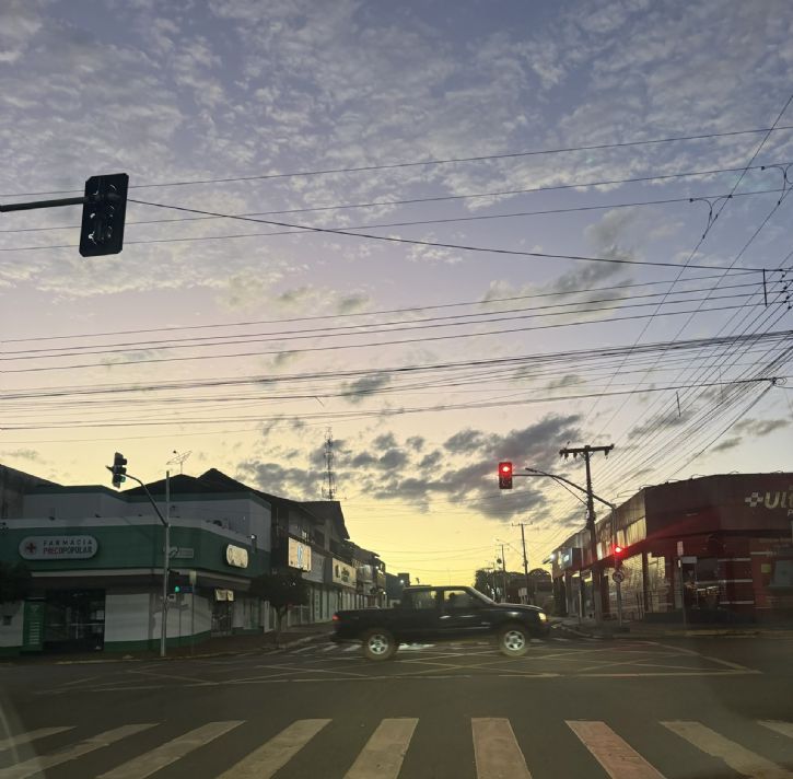 Centro de Maracaju na manhã desta quinta-feira dia 02