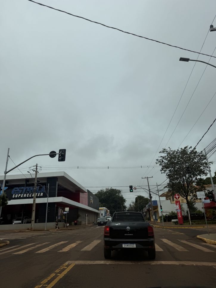 Maracaju e região amanhecem sob chuva neste domingo; temperatura marca 20°C no município
