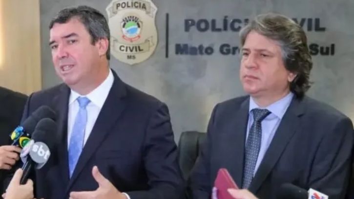 Deputado estadual Caravina que oroeside o PSDB no Estado ao ado de Eduardo Riedel ambos pré candidatos em 2026