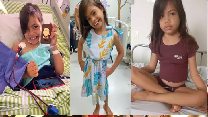 Menina enfrenta tratamento difícil com sorriso no rosto (Fotos: Divulgação/Humap)