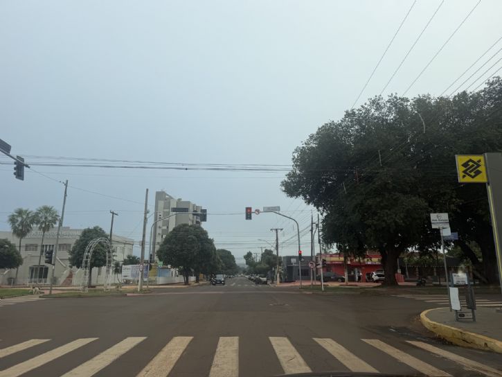 Centro de Maracaju nesta segunda-feira dia 29,
