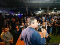 Governador Eduardo Riedel que participou da abertura da Festa da Linguiça em Maracaju