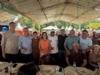 Auroridades, presidente do Rotary Fernando Tripolli e a senadora Soraya