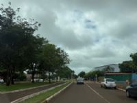 O dia em Maracaju amanheceu nublado