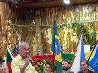 Vereador Joãozinho Rocha que falou em nome do poder legislativo de Maracaju