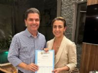 Senadora  Soraya Thronicke com prefeito Marcos Calderan do PSDB