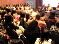 Painel com mulheres indígenas reuniu participantes do que mudaram a vida através do empreendedorismo. (Foto: Chico Ribeiro)