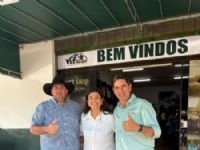 Pompilio, pré candidata Rose Modesto e Valdenir Portela  com prefeito Eduardo Campos